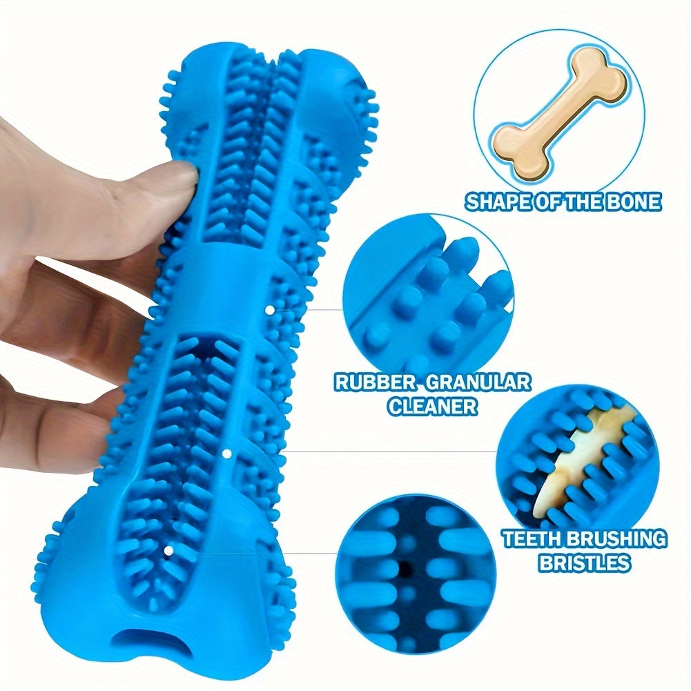Organic Silicone Dog Toothbrush Toy - Soft, Durable, Non-Toxic Dental Care for Small and Medium Dogs, Natural Teeth Cleaning and Chew Stick